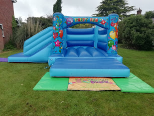 Balloon themed bouncy castle hire in Spalding and Peterborough